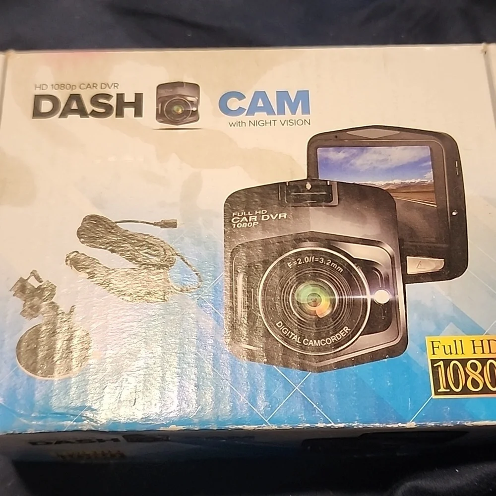 1080p Dash Cam with Night Vision - Black